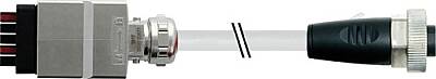 7000-50301-9620060 7/8'' female 0° / Push Pull Power AIDA PUR 5x2.5 gy UL/CSA+drag ch. 0.6m - 1