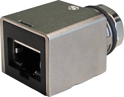 7000-51531-0000000 Adaptor M12 female 0° X-cod. / RJ45 0° 8-pol., shielded, CAT6A - 1