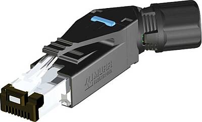 7000-74021-0000000 RJ45 Professional male 45° IDC 4-pol., 0,14 - 0,34mm², 4,5 - 9mm, shielded, CAT5 - 1
