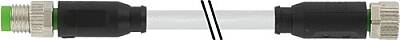 7000-88001-2103000 M8 male 0° / M8 female 0° A-cod. PVC 3x0.25 gy UL/CSA 30m - 1