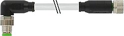 7000-88061-2500060 M8 male 90° / M8 female 0° A-cod. PUR 3x0.25 gy UL/CSA+robot+drag ch. 0.6m