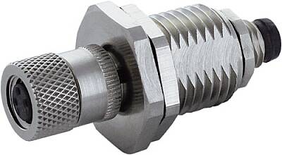 7000-88112-0000000 M8 panel feed through male / female 0° A-cod. 4-pol., shielded - 1