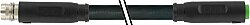 7000-88121-6500030 M8 male 0° / M8 female 0° A-cod. snap-in PUR 3x0.25 bk UL/CSA+robot+drag ch. 0.3m