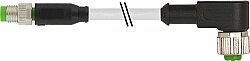 7000-88261-2300200 M8 male 0° / M12 female 90° A-cod. PUR 3x0.25 gy UL/CSA+drag ch. 2m