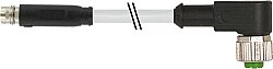 7000-88381-2100200 M8 male 0° snap-in/ M12 female 90° A-cod. screw-in PVC 3x0.25 gy UL/CSA 2m
