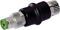7000-88501-0000000 Adaptor M8 male / M8 female A-cod. 4-pol. / 3-pol., conf. 1,3,4