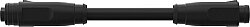 7000-89305-6950500 M8 male 0° / M8 female 0° Snap In B-cod. PUR 5x0.25 bk UL 5m