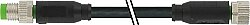 7000-89511-6410500 M8 male 0° / M8 female 0° A-cod. shielded PUR 4x0.34 shielded bk UL/CSA+drag ch. 5m
