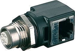 7000-99052-0000000 Adapter M12 female / RJ45 90° 4-pol., shielded, CAT5