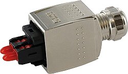7000-99691-0000000 Push Pull SCRJ POF male 0° crimp connection 2-pol., POF 1mm, 6,5 - 9,5mm