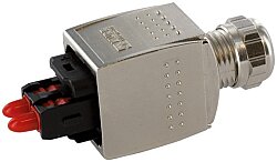 7000-99701-0000000 Push Pull SCRJ POF male 0° screw connection 2-pol., POF 1mm, 6,5 - 9,5mm