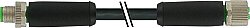 7000-P3241-P350300 M12 Power male 0° / female 0° K-cod. PUR 5x2.5 bk UL/CSA+drag ch. 3m