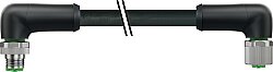 7000-P3271-P150150 M12 Power male 90° / female 90° K-cod. PUR 5x1.5 bk UL/CSA+drag ch. 1.5m