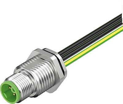 7000-P3285-9950020 M12 Power male recept. K-cod. rear PE-X-wires 5x2.5 UL 0,2m - 1