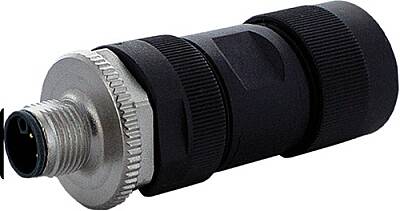 7000-P3591-0000000 M12 Power male 0° K-cod. screw terminal 5-pol., max. 2,5mm², 8 - 13mm - 1