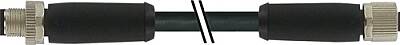 7000-P4141-P372700 M12 Power male 0° / female 0° L-cod. PUR 4x2.5 bk UL/CSA+drag ch. 27m - 1