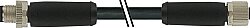 7000-P4141-P373700 M12 Power male 0° / female 0° L-cod. PUR 4x2.5 bk UL/CSA+drag ch. 37m