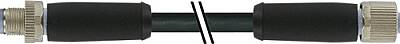 7000-P4241-P345500 M12 Power male 0° / female 0° L-cod. PUR 5x2.5 bk UL/CSA+drag ch. 55m - 1
