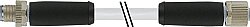 7000-P4241-P391000 M12 Power male 0° / female 0° L-cod. PUR 5x2.5 gy UL/CSA+drag ch. 10m