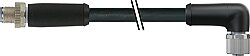 7000-P4251-P340700 M12 Power male 0° / female 90° L-cod. PUR 5x2.5 bk UL/CSA+drag ch. 7m