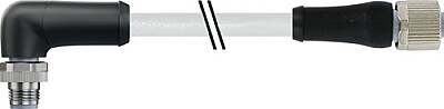 7000-P4261-P080150 M12 Power male 90° / female 0° L-cod. PUR 5x1.5 gy UL/CSA+drag ch. 1.5m - 1