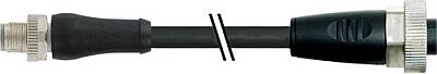 7000-P4501-P042000 M12 Power L-coded male 0° / 7/8" female 0° PUR 5x1.5 bk UL/CSA+drag chain 20m - 1
