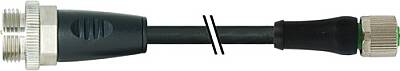 7000-P4541-P040250 7/8" male 0° / M12 Power female 0° L-cod. PUR 5x1.5 bk UL/CSA+drag ch. 2.5m - 1