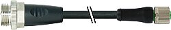 7000-P4541-P040500 7/8" male 0° / M12 Power female 0° L-cod. PUR 5x1.5 bk UL/CSA+drag ch. 5m
