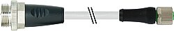 7000-P4541-P090100 7/8" male 0° / M12 Power female 0° L-cod. PUR 5x1.5 gy UL/CSA+drag ch. 1m