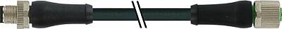7000-P4804-6340150 M12 Power male 0° L-cod./ M12 female 0° A-cod. PUR 4x0.34 bk UL/CSA+drag ch. 1.5m - 1