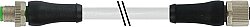 7000-P4841-4140100 M12 male 0° A-cod. / M12 Power L-cod. female 0° PUR 2x0.5 gy UL/CSA+drag ch. 1m