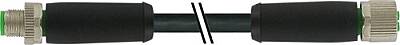 7000-P6241-P361000 M12 Power male 0° / female 0° S-cod. PUR 4x2.5 bk UL/CSA+drag ch. 10m - 1