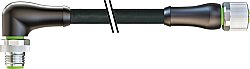 7000-P6261-P060750 M12 Power male 90° / female 0° S-cod. PUR 4x1.5 bk UL/CSA+drag ch. 7.5m