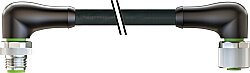 7000-P6271-P060150 M12 Power male 90° / female 90° S-cod. PUR 4x1.5 bk UL/CSA+drag ch. 1.5m