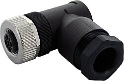 7000-P6421-0000000 M12 Power female 90° S-cod. screw terminal 4-pol., max. 2,5mm², 8 - 10mm