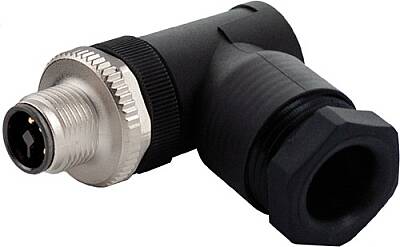 7000-P7401-0000000 M12 Power male 90° T-cod. screw terminal 4-pol., max. 1,5mm², 8 - 10mm - 1