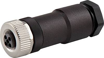 7000-P7411-0000000 M12 Power female 0° T-cod. screw terminal 4-pol., max. 1,5mm², 8 - 10mm - 1
