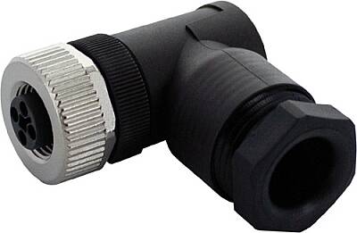 7000-P7421-0000000 M12 Power female 90° T-cod. screw terminal 4-pol., max. 1,5mm², 8 - 10mm - 1