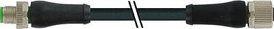 7000-P7651-P072000 M12 Power male 0° T-cod. / female 0° L-cod. PUR 4x1.5 bk UL/CSA+drag ch. 20m - 1