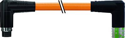 7000-P8071-P120300 MQ15 male 90°/MQ15 fem.90° shielded 600V AC type 3 PUR 4x1.5 or UL/CSA+drag ch. 3m - 1