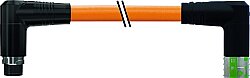 7000-P8071-P120500 MQ15 male 90°/MQ15 fem.90° shielded 600V AC type 3 PUR 4x1.5 or UL/CSA+drag ch. 5m
