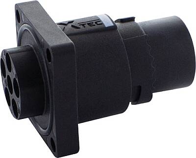 7000-P8183-0000000 MQ15-X-Power male receptacle front mount only housing - 2