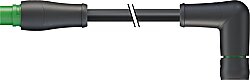 7000-P8251-P360030 MQ15 male 0° / MQ15 female 90° 600V AC type 3 PUR 4x2.5 bk UL/CSA+drag ch. 0,3m
