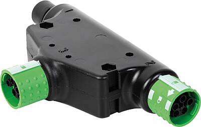 7000-P8401-0000000 T-Coupler MQ15 male / 2x MQ15 female - 1