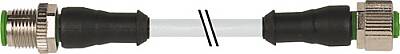 7001-40026-2110250 M12 male 0° / M12 female 0° A-cod. PVC 4x0.25 gy UL/CSA 2.5m - 1
