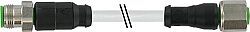 7002-40001-2131000 M12 male 0° / M12 female 0° A-cod. V2A PVC 3x0.34 gy UL/CSA 10m