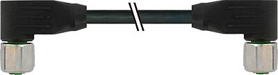 7002-40077-6145000 M12 female 90° / M12 female 90° V2A PVC 4x0.34 bk UL/CSA 50m - 1