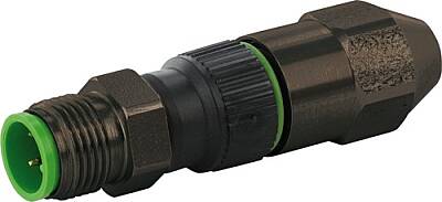 7003-12481-0000000 M12 male 0° IDC V2A 4-pol. 0,25 - 0,5mm² - 1