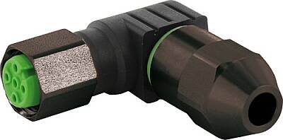 7003-12681-0000000 M12 female 90° IDC V2A 4-pol. 0,25 - 0,5mm² - 1