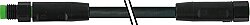 7003-88008-8280100 M8 male 0° / M8 female 0° A-cod. V4A FEP 5xAWG22 bk 1m